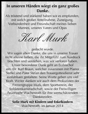 Anzeige von Karl Murk von MGO