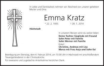 Anzeige von Emma Kratz von MGO