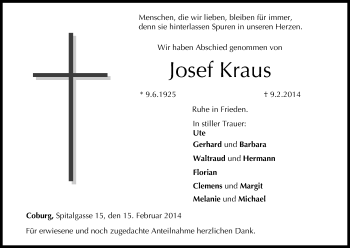 Anzeige von Josef Kraus von MGO