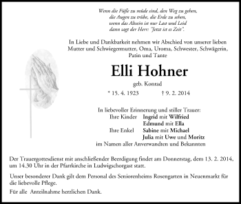 Anzeige von Elli Hohner von MGO