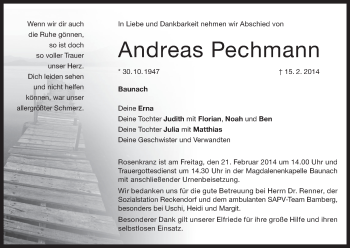 Anzeige von Andreas Pechmann von MGO