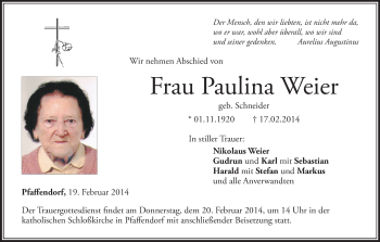 Anzeige von Paulina Weier von MGO