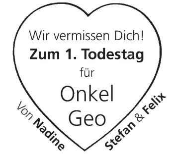 Anzeige von Onkel Geo  von MGO