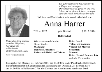 Anzeige von Anna Harrer von MGO