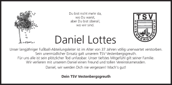 Anzeige von Daniel Lottes von MGO