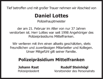 Anzeige von Daniel Lottes von MGO