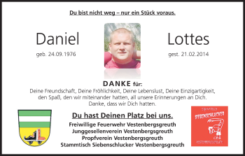 Anzeige von Daniel Lottes von MGO