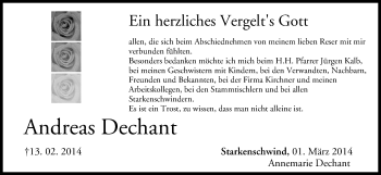 Anzeige von Andreas Dechant von MGO