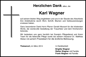 Anzeige von Karl Wagner von MGO