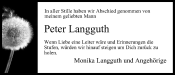 Anzeige von Peter Langguth von MGO