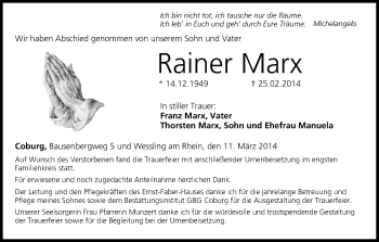 Anzeige von Rainer Marx von MGO