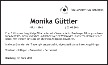 Anzeige von Monika Güttler von MGO