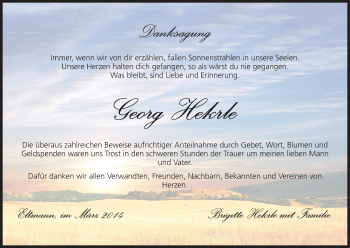 Anzeige von Georg Hekrle von MGO