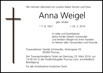 Anzeige von Anna Weigel von MGO
