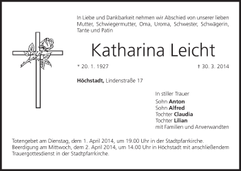 Anzeige von Katharina Leicht von MGO