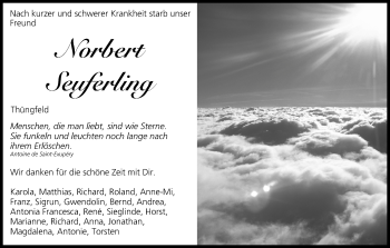 Anzeige von Norbert Seuferling von MGO