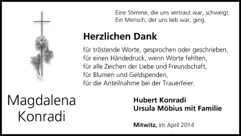 Anzeige von Magdalena Konradi von MGO