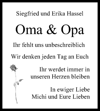 Anzeige von Oma und Opa  von MGO