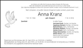 Anzeige von Anna Kranz von MGO