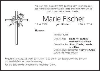 Anzeige von Marie Fischer von MGO