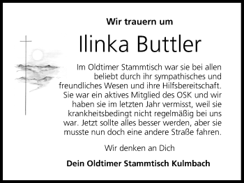 Anzeige von Ilinka Buttler von MGO