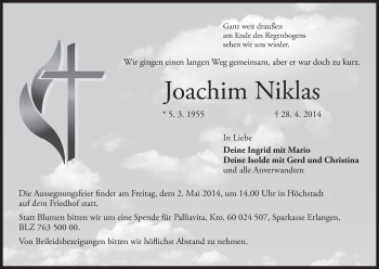 Anzeige von Joachim Niklas von MGO
