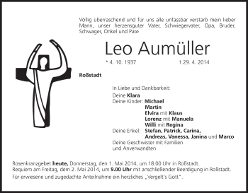 Anzeige von Leo Aumüller von MGO