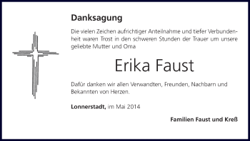 Anzeige von Erika Faust von MGO