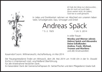 Anzeige von Andreas Späck von MGO