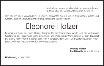 Anzeige von Eleonore Holzer von MGO