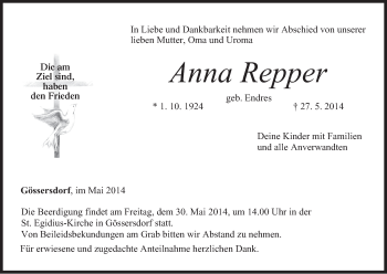 Anzeige von Anna Repper von MGO