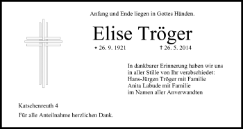 Anzeige von Elise Tröger von MGO