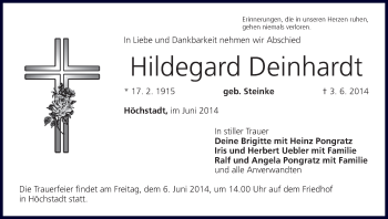 Anzeige von Hildegard Deinhardt von MGO