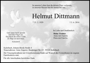 Anzeige von Helmut Dittmann von MGO