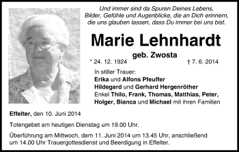 Anzeige von Marie Lehnhardt von MGO