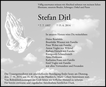 Anzeige von Stefan Ditl von MGO