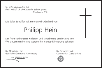 Anzeige von Philipp Hein von MGO