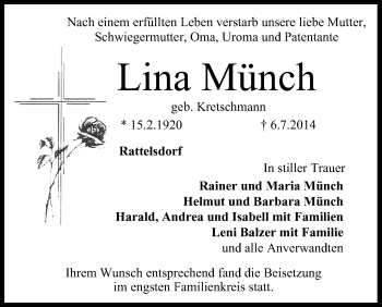 Anzeige von Lina Münch von MGO