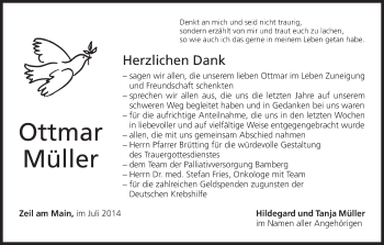 Anzeige von Ottmar Müller von MGO