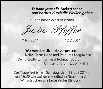Anzeige von Justus Pfeffer von MGO