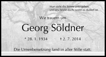 Anzeige von Georg Söldner von MGO