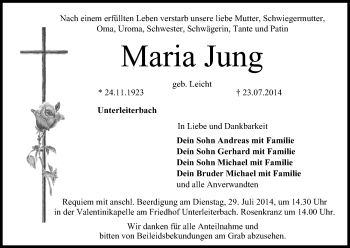 Anzeige von Maria Jung von MGO