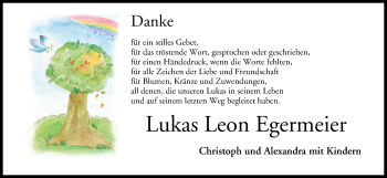 Anzeige von Lukas Leon Egermeier von MGO