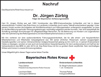 Anzeige von Jürgen Zürbig von MGO