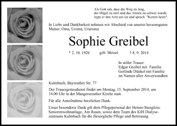 Anzeige von Sophie Greibel von MGO