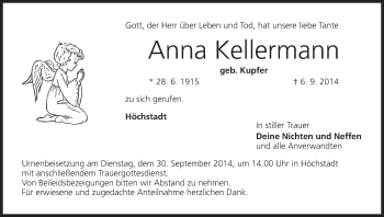 Anzeige von Anna Kellermann von MGO