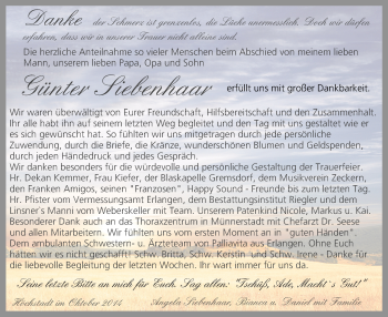 Anzeige von Günter Siebenhaar von MGO