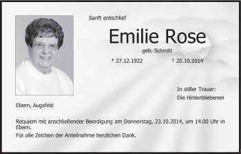 Anzeige von Emilie Rose von MGO