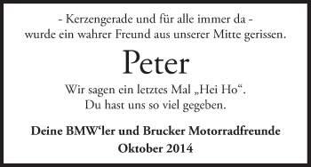Anzeige von Peter  von MGO
