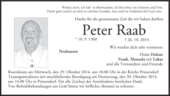 Anzeige von Peter Raab von MGO